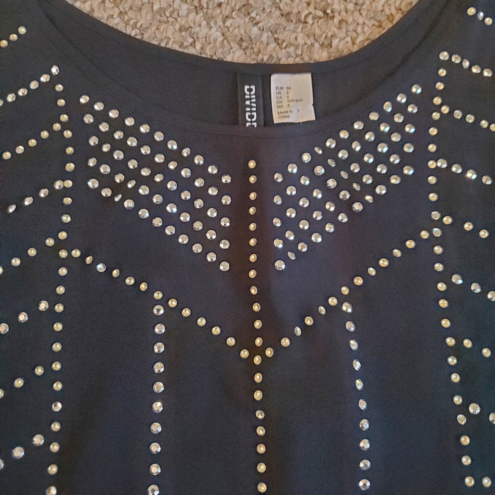 H&M rhinestone & fringe crop tank top NWT - Picture 6 of 6